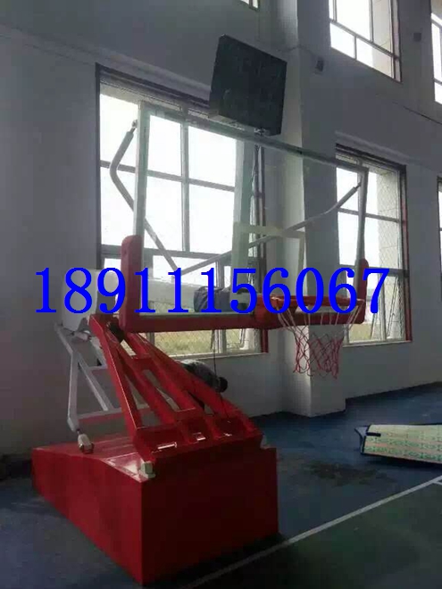 高档电动液压篮球架