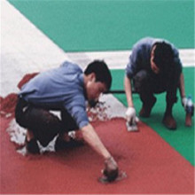 ��������Сѧ����ʩ��  �½��㳡��ϩ��PU���򳡷��³���